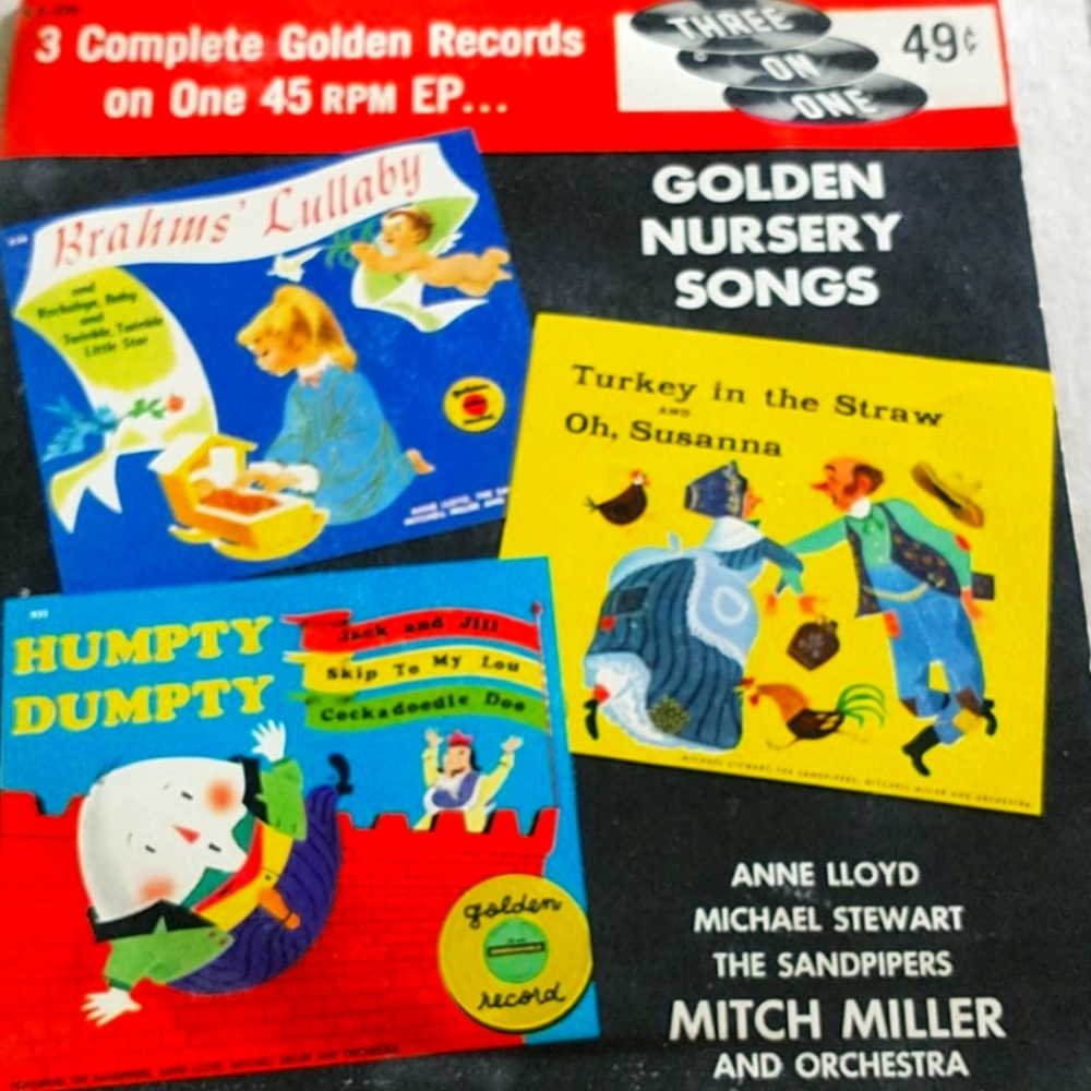 Vintage Golden Record 45 RPM Golden Nursery Songs